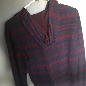 Navy blue and red tribal men’s sweatshirt